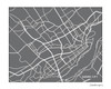 Quebec City Map Art Print