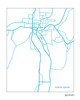North Adams MA city map print