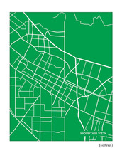 Mountain View city map print