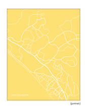 San Clemente CA city map