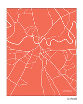 Carlisle England UK City Map