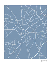Chester England UK City Map