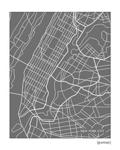 New York City Map Art