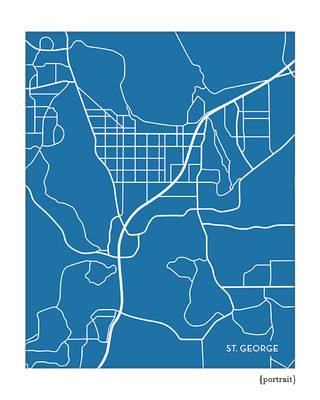 St. George Utah city map