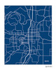 Bend Oregon city map art