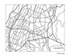 The Bronx city map art