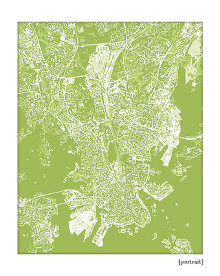 Helsinki Finland cityscape art print