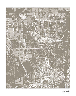 West Lafayette Indiana cityscape art