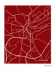 Luxembourg City map art