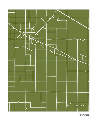 Langley BC City map