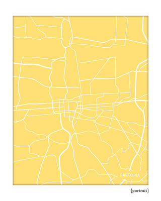 Pretoria South Africa city map