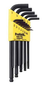 Bondhus 74937, 13pc Balldriver L-wrenches with ProHold Tip, sizes .050-3/8"