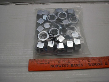 Grade 2, Nuts 3lb. Bags, NC, Zinc Plated 1/4" to 1-1/4"