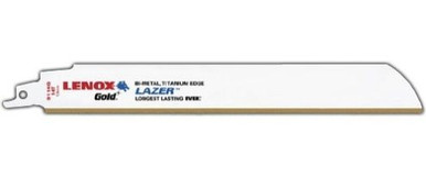 LENOX Gold 424G Metal Cutting Blades - 5 Pack 4 Inch 24TPI Titanium Coated Reciprocating Saw Blades