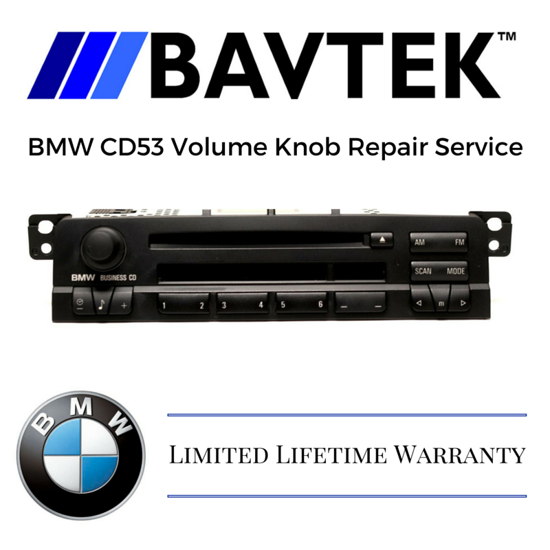 BMW E46 CD53 CD Player Radio Knob Repair Service