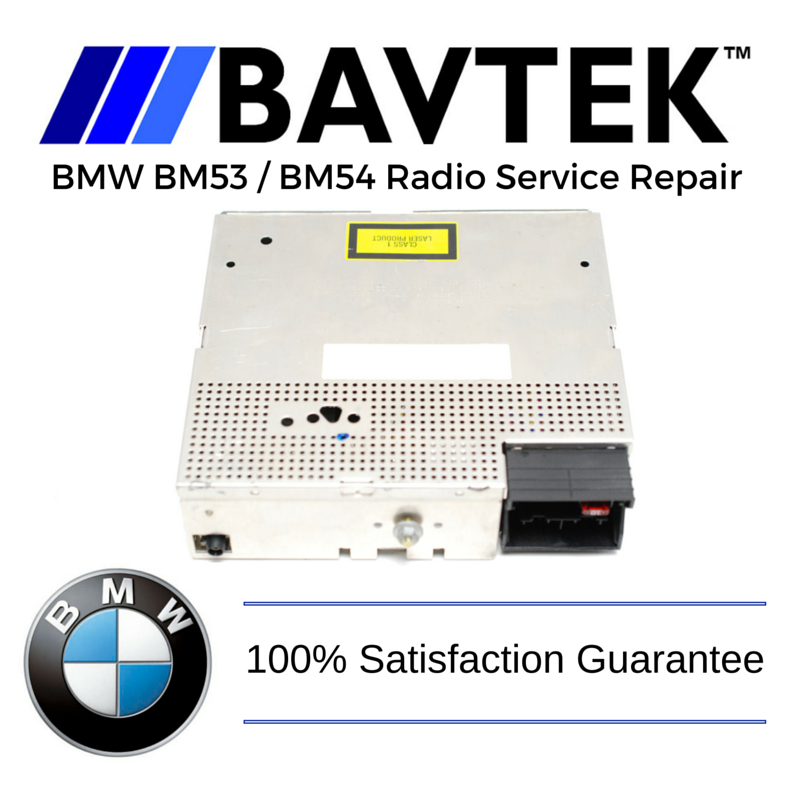 Bmw E38 E39 E46 E53 Bm53 Bm54 Radio Service Repair Bavtek Inc