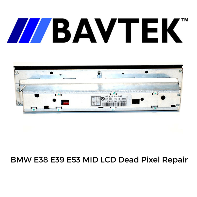 PIXEL REPAIR SERVICE for BMW E38 740i 750i MULTI-INFORMATION RADIO DISPLAY MID 