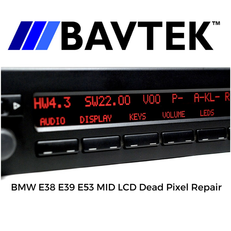 Damaged BMW E39 5-Series E38 Late Model Wide Screen Navigation OBC Display  Radio - 37878 - Prussian Motors