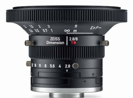 8mm C-Mount Machine Vision Lens - F2.8 To F16, For 2/3" 12MP Sensors, Adjustable Aperture, CIL531 Model