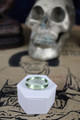 30.53 ct. Brazilian Shaman's Faceted Oval Cut Prasiolite Gem - A Black Pyramid Vèvé Room Find - The Voodoo Estate