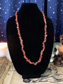 34" Continuous Strand of LiDiex Glassworks Goldstone Chips Necklace - A Black Pyramid Vèvé Room Find - The Voodoo Estate