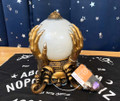 9" Martha Stewart Halloween Crystal Ball Skull Motion Fog Sound Decor New in Box