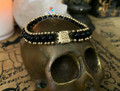 14k Yellow Gold and Black Onyx Beads Suicide Demon Murder Death Worn Bracelet The Voodoo Estate