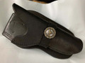 GEK RH Black Roughout Leather Concho Skirt Holster NOS .31 Remington/Colt or Toy