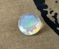 Curandero's, 1.64 ct., Faceted Round Mexican Fire Opal Money Draw Good Luck Gem - A Black Pyramid Vèvé Room Find - The Voodoo Estate