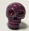 Aunt Nadiene's Thai Carved Ruby Skull with Mwali Shafite Sorcerer's Mozambique Garnet Eyes - A LiDiex Chapel Find - The Voodoo Estate