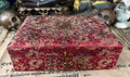 Jeweled Red Mardi Gras Sex Magic Spirit Box and Contents - A Séance Reading Room Find - The Voodoo Estate