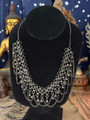 Blackened Monkey Metal Belly Dancer Bib Necklace - A Main Ballroom Altar Find - The Voodoo Estate