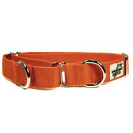 Martingale Dog Training Collar - Handmade using bamboo - Orange