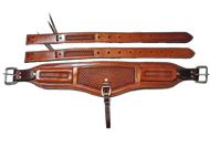 Billy Cook Saddlery Complete Back Cinch Set Basket Stamp