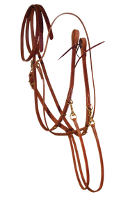 Hermann Oak Harness Leather German Martingale-Split Reins