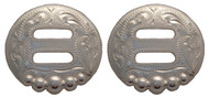 Hansen Western Gear Manzillo Slotted Concho Pair