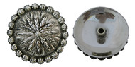 Hansen Western Gear Antique Sierra Flower Screwback Pair