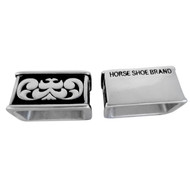 Jeremiah Watt Horse Shoe Brand Hardware Loops Black Inlay