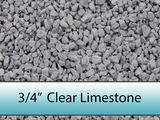 3/4" Clear Drainage Limestone