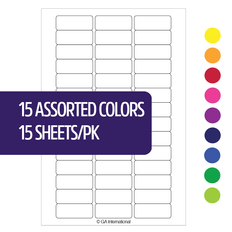 Cryo Writable Labels - 26 x 10mm  #JTA-2610A multi-color