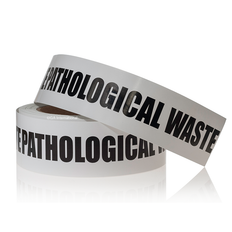 Pathological Waste Warning Label for General Laboratory Use - 50.8 x 228.6mm  #LA-013-0.5P
