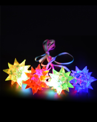 Flashing Jelly Star Necklace