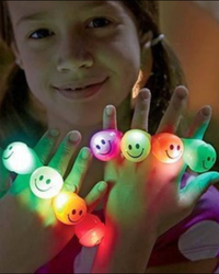 Flashing Smiley Ring