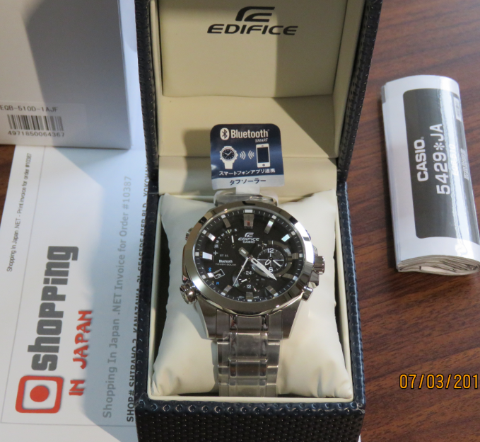 casio edifice eqb 510 bluetooth not working