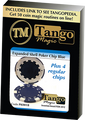 Expanded Shell Poker Chip Blue plus 4 Regular Chips (PK001B)  by Tango Magic - Trick