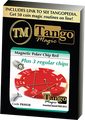 Magnetic Poker Chip Red  plus 3 regular chips (PK003R) by Tango Magic - Trick