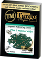 Magnetic Poker Chip Green plus 3 regular chips (PK003G) by Tango Magic - Trick