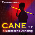 Color Changing Cane 3.0 Fluorescent Dancing (Professional two color) by Jeff Lee - Trick