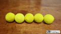 Crochet 5 Ball combo Set (1"/Yellow) by Mr. Magic - Trick