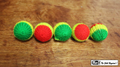 Crochet 5 Ball combo Set (1"/Multi Color) by Mr. Magic - Trick